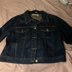 Croft & Barrow Dark Blue Jean Jacket
